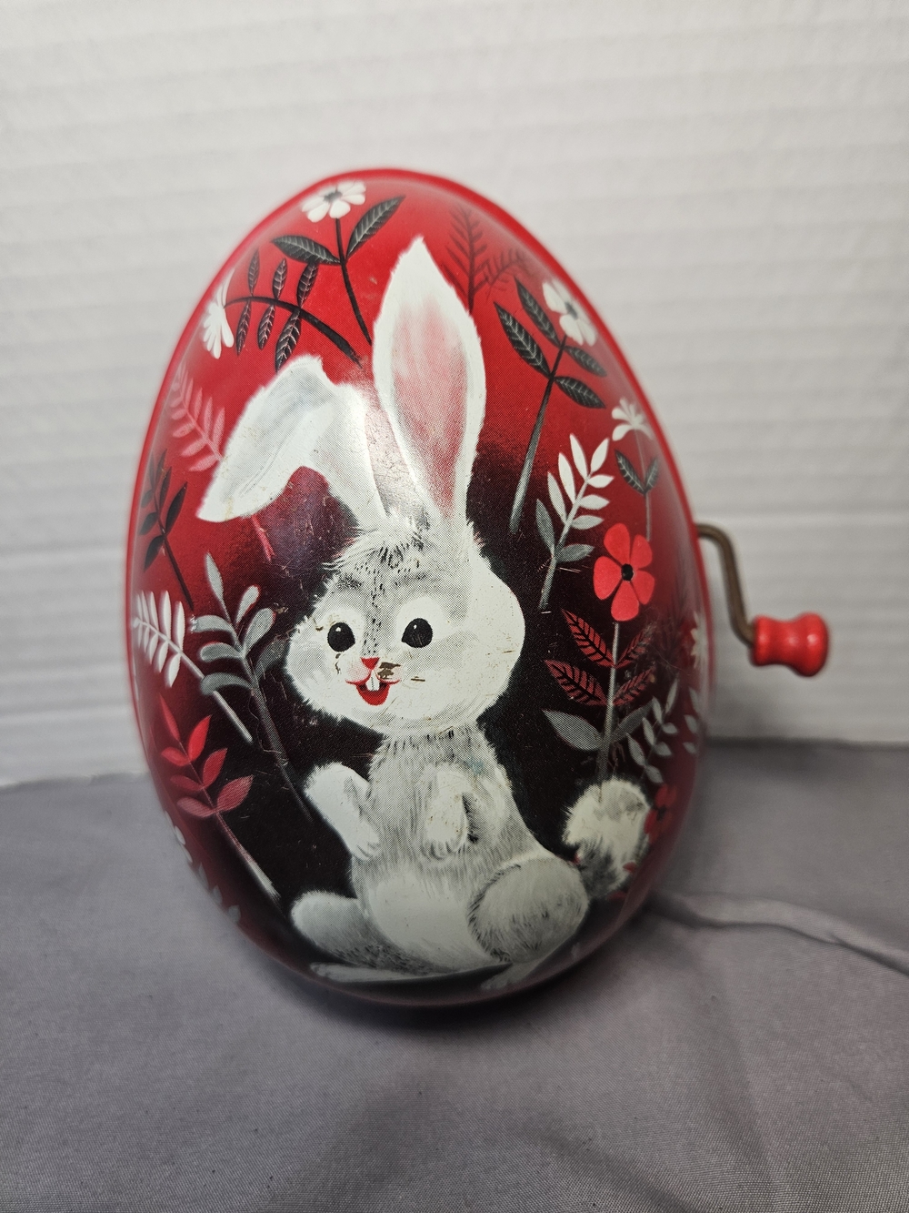 Vintage Mattel 1953 Tin Litho Easter Egg Wind Up Toy NOT WORKING